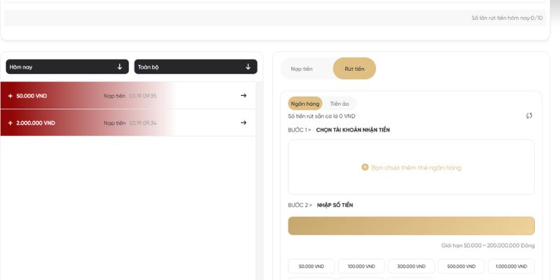 Các bước rút tiền AB77 chi tiết