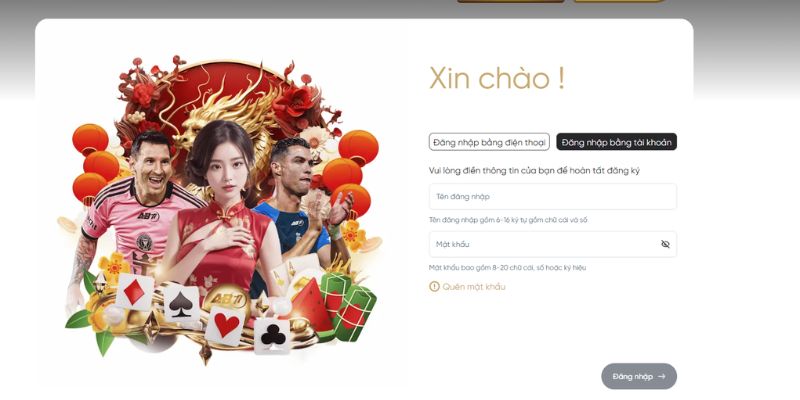 Hướng dẫn các bước đăng nhập AB77